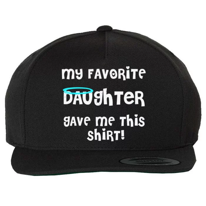 My Favorite Sister Save Me This Wool Snapback Cap