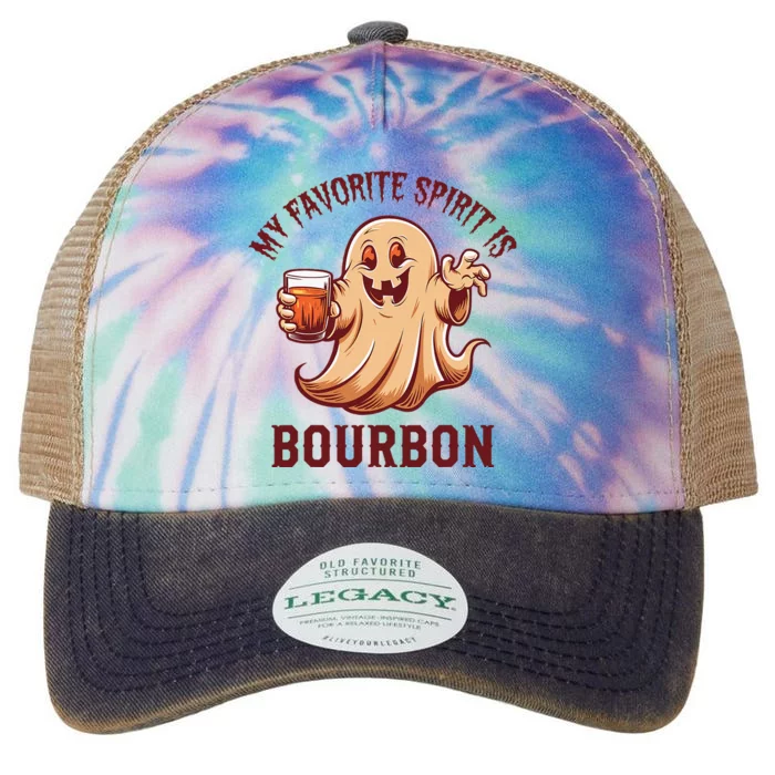 My Favorite Spirit Is Bourbon Bourbon Lover Gifts Legacy Tie Dye Trucker Hat