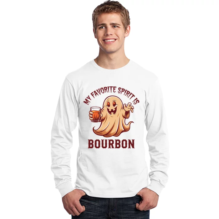 My Favorite Spirit Is Bourbon Bourbon Lover Gifts Long Sleeve Shirt