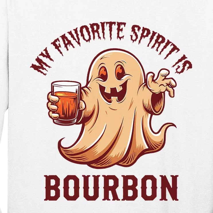 My Favorite Spirit Is Bourbon Bourbon Lover Gifts Long Sleeve Shirt