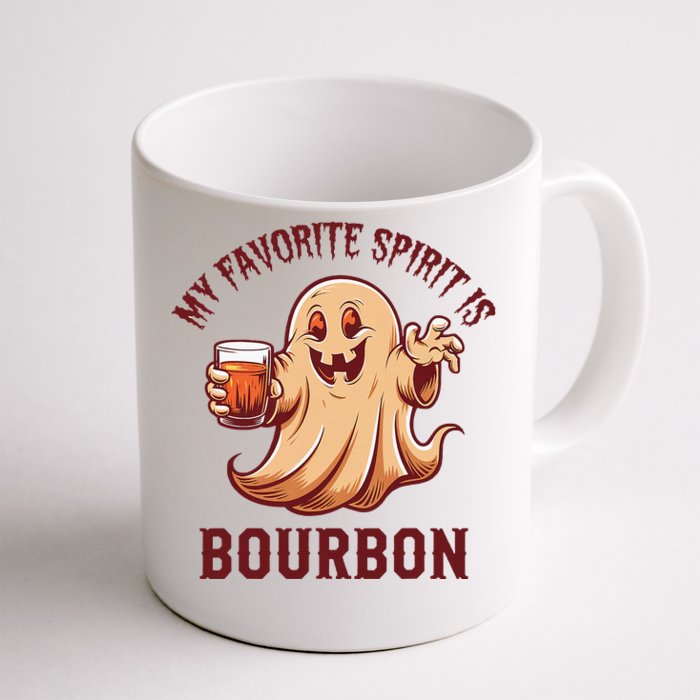 My Favorite Spirit Is Bourbon Bourbon Lover Gifts Front & Back Coffee Mug