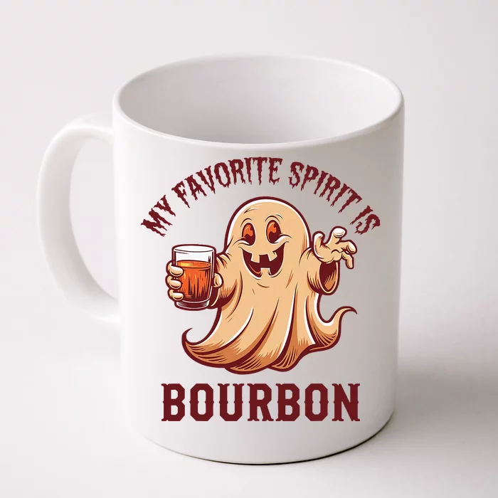 My Favorite Spirit Is Bourbon Bourbon Lover Gifts Front & Back Coffee Mug