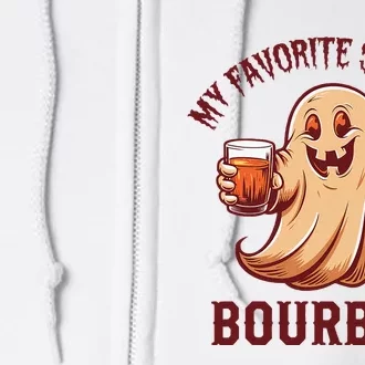 My Favorite Spirit Is Bourbon Bourbon Lover Gifts Full Zip Hoodie