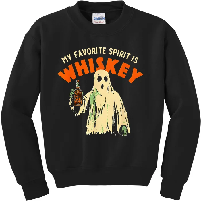 My Favorite Spirit Is Whiskey Kids Sweatshirt