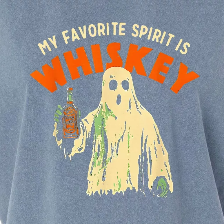 My Favorite Spirit Is Whiskey Garment-Dyed Women's Muscle Tee