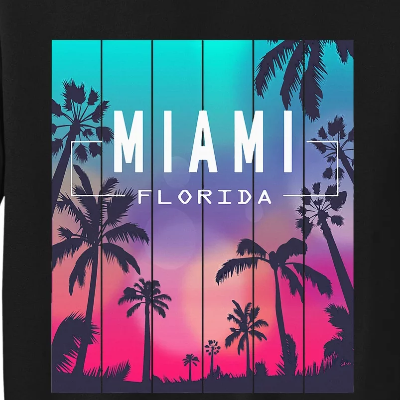 Miami Florida Sunset I Love Miami Beach Souvenir Sweatshirt