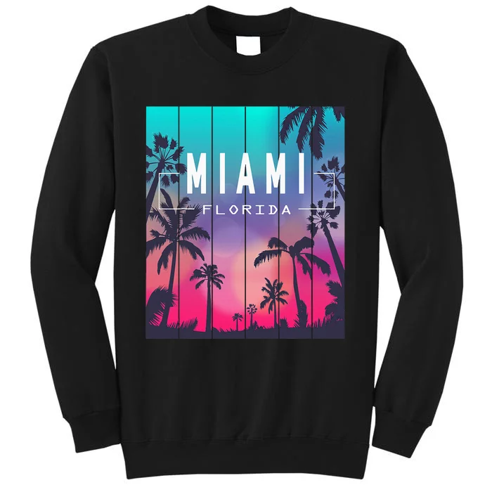 Miami Florida Sunset I Love Miami Beach Souvenir Sweatshirt