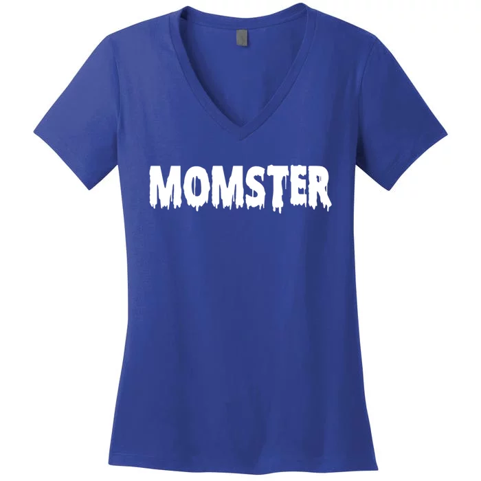 Momster Funny Skulls Gift Skeleton Head Skeleton Halloween Gift Women's V-Neck T-Shirt