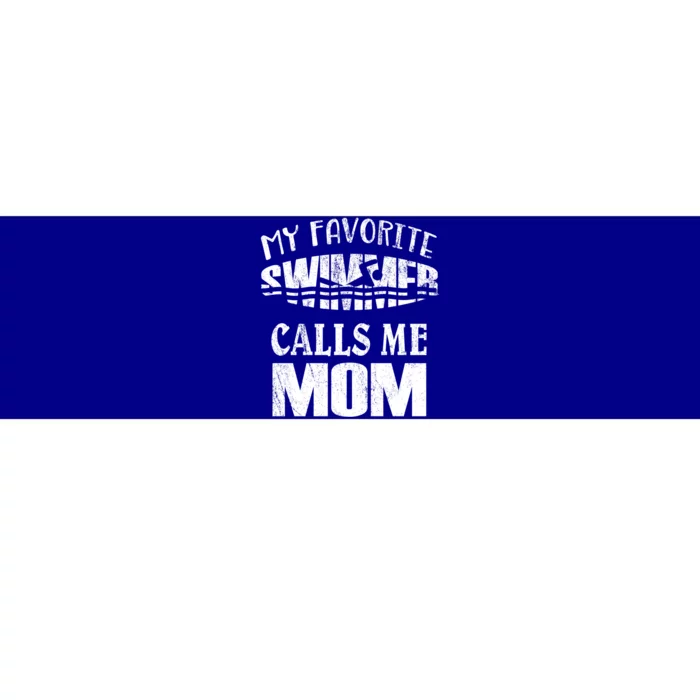 My Favorite Swimmer Calls Me Mom Gift Vintage Swim Pool Gift Bumper Sticker