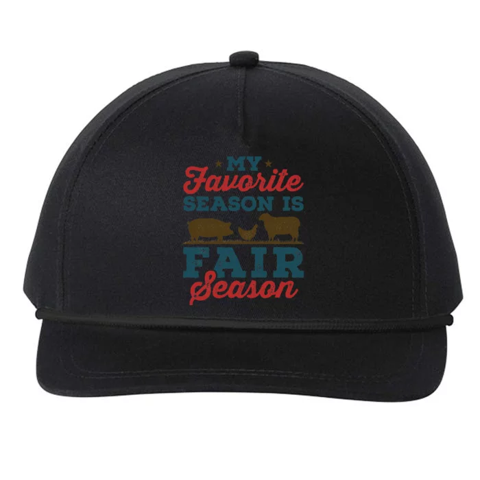 My Favorite Season Is Fair Season State County Fair Snapback Five-Panel Rope Hat