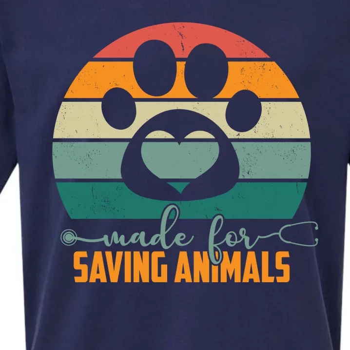 Made For Saving Animals Veterinarian Sueded Cloud Jersey T-Shirt