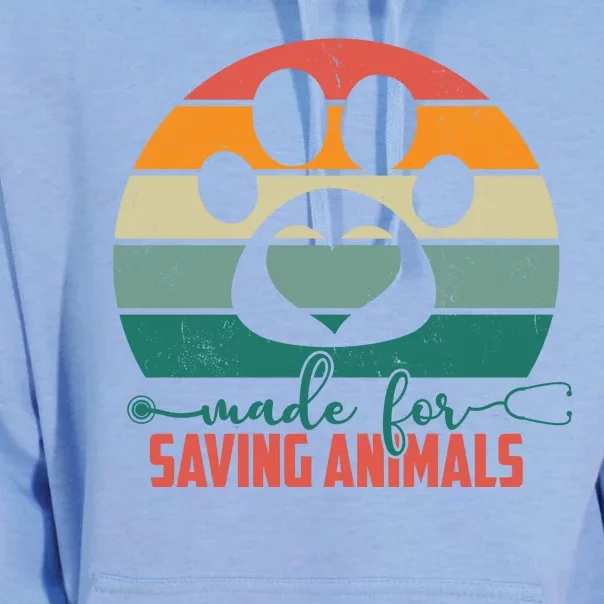 Made For Saving Animals Veterinarian Unisex Surf Hoodie