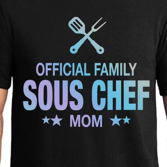 Mom Family Sous Chef Gift Funny Cooking Mom Meaningful Gift Pajama Set