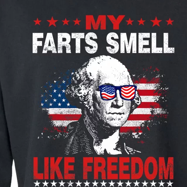 My Farts Smell Like Freedom 4th Of July For Patriotic Of Usa Cropped Pullover Crew