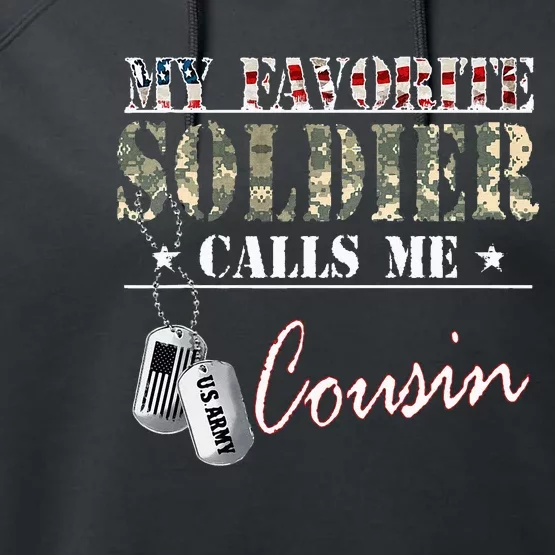 My Favorite Soldier Calls Me Cousin Military Family Costume Performance Fleece Hoodie