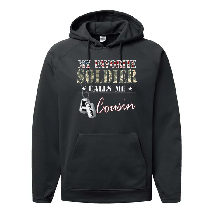 My Favorite Soldier Calls Me Cousin Military Family Costume Performance Fleece Hoodie