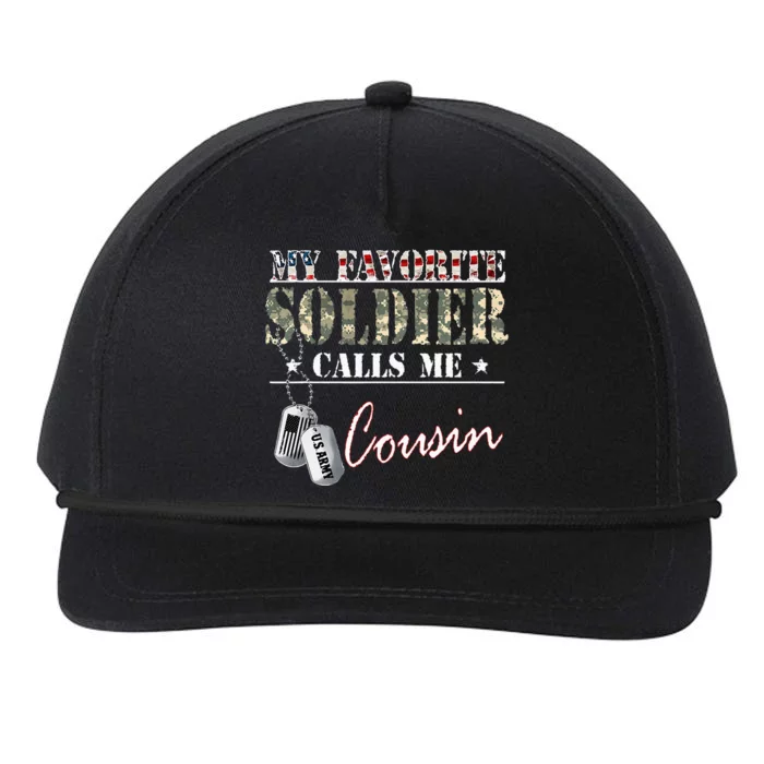 My Favorite Soldier Calls Me Cousin Military Family Costume Snapback Five-Panel Rope Hat