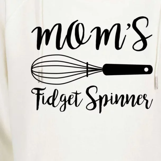 Mom's Fidget Spinner Chef Culinary Baker Gift Cool Gift Womens Funnel Neck Pullover Hood