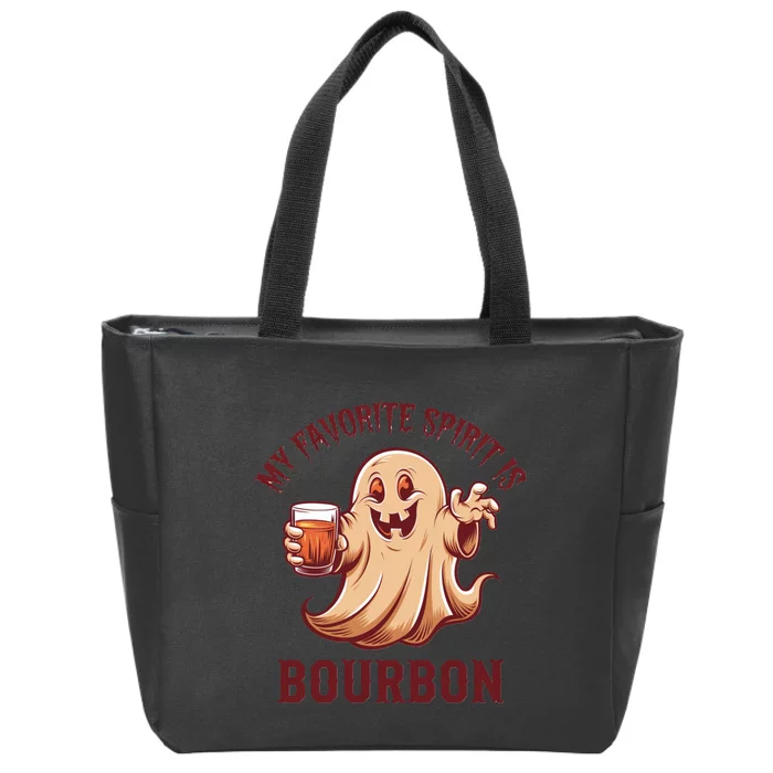 My Favorite Spirit Is Bourbon | Bourbon Lover Gifts Zip Tote Bag