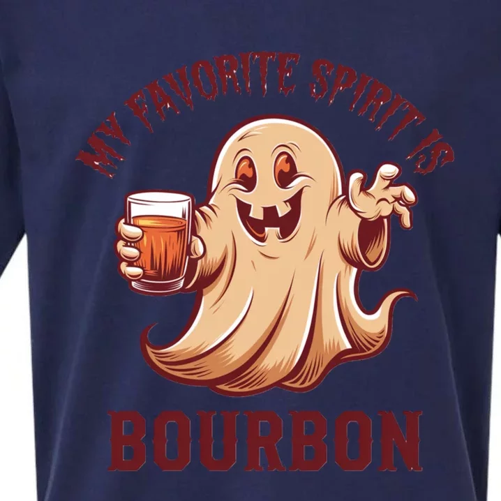 My Favorite Spirit Is Bourbon | Bourbon Lover Gifts Sueded Cloud Jersey T-Shirt