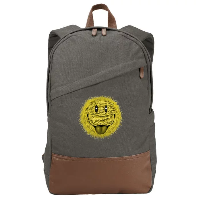 Ma Fur Smiley Pet Cotton Canvas Backpack