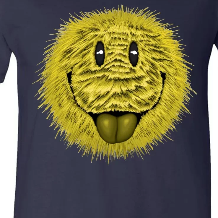 Ma Fur Smiley Pet V-Neck T-Shirt