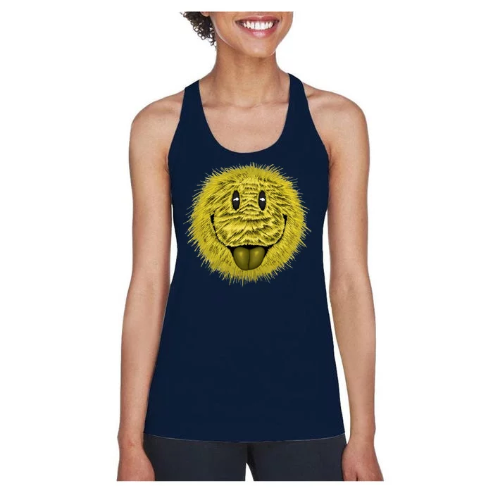 Ma Fur Smiley Pet Women's Racerback Tank