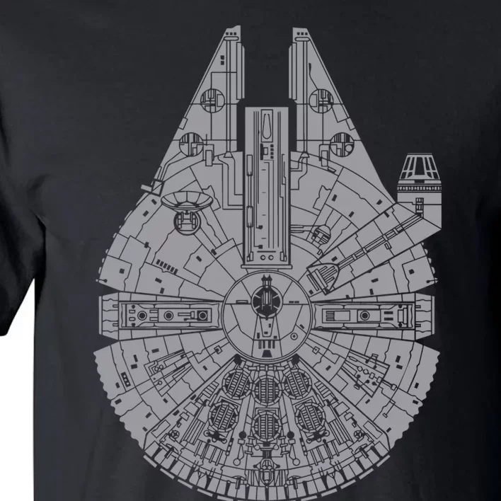 MILLENNIUM FALCON Sketch Tall T-Shirt