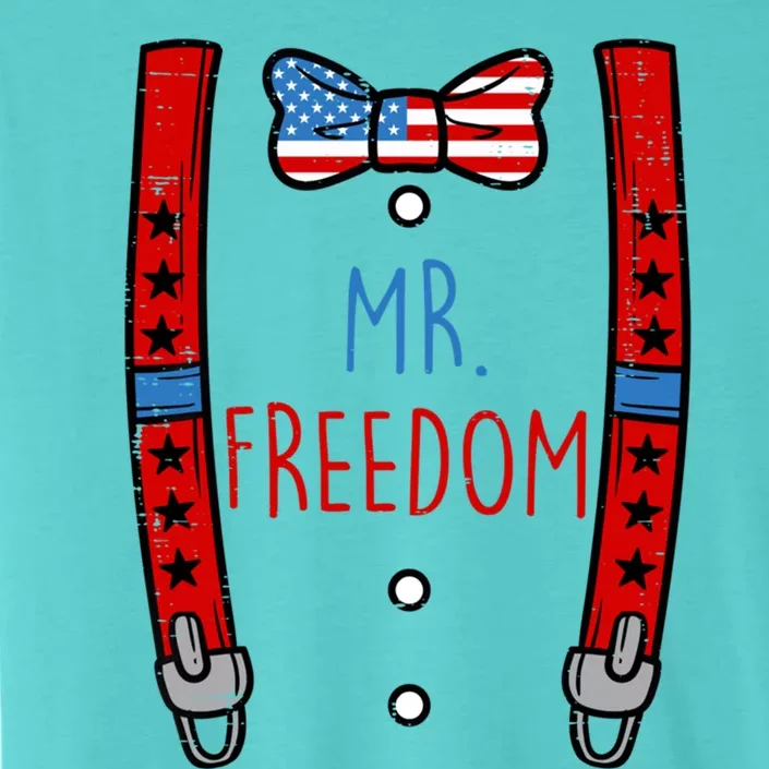 Mr Freedom Suspenders 4th Of July Meaningful Gift ChromaSoft Performance T-Shirt