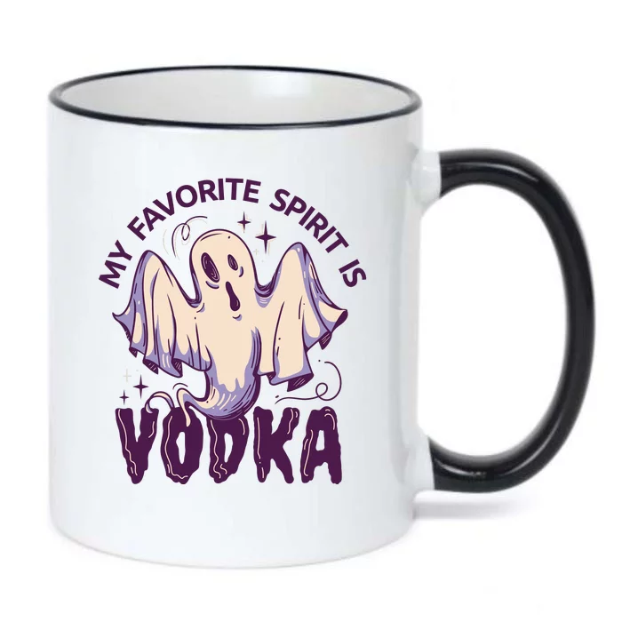 My Favorite Spirit Is Vodka Black Color Changing Mug