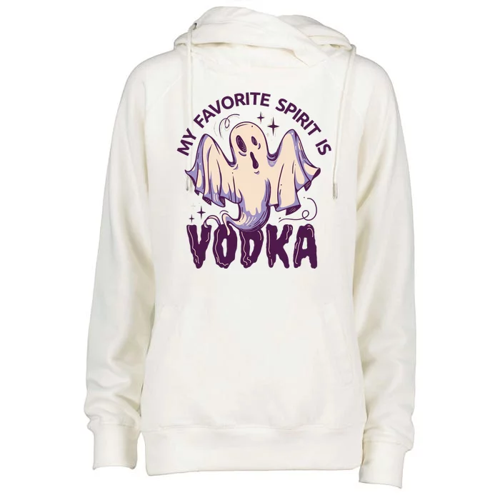 My Favorite Spirit Is Vodka Womens Funnel Neck Pullover Hood