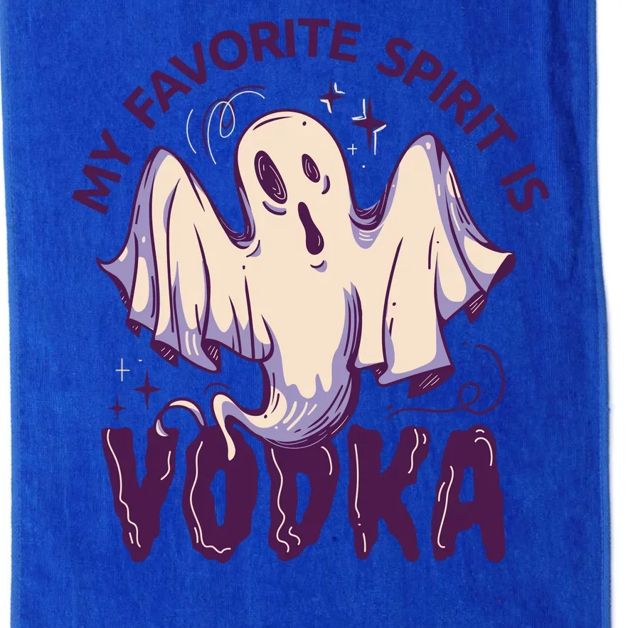 My Favorite Spirit Is Vodka Platinum Collection Golf Towel