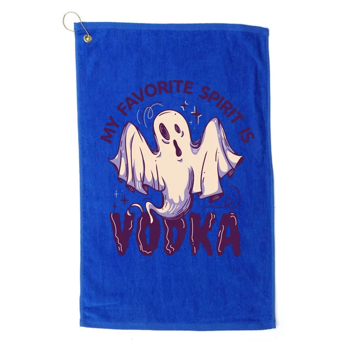 My Favorite Spirit Is Vodka Platinum Collection Golf Towel