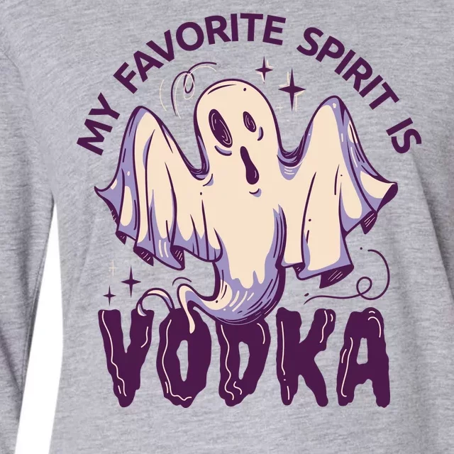 My Favorite Spirit Is Vodka Womens Cotton Relaxed Long Sleeve T-Shirt