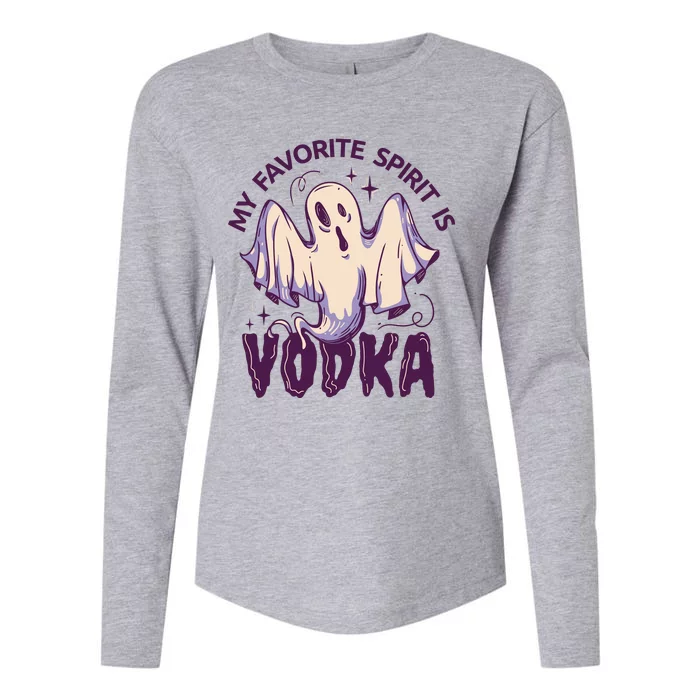 My Favorite Spirit Is Vodka Womens Cotton Relaxed Long Sleeve T-Shirt