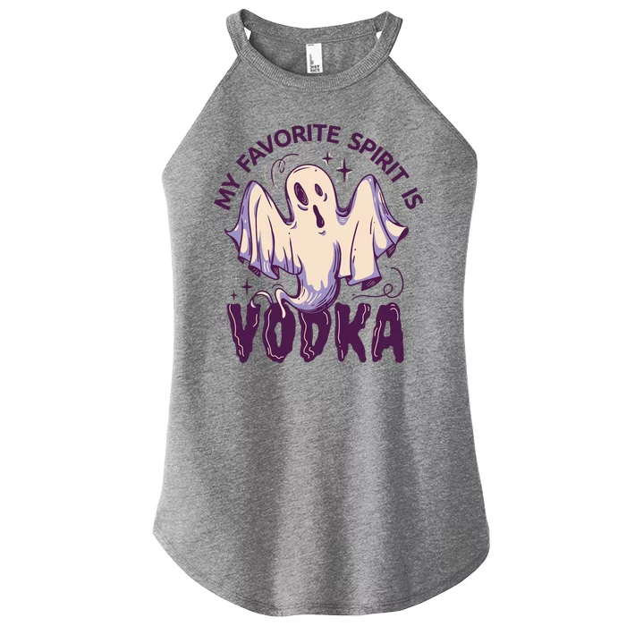 My Favorite Spirit Is Vodka Women’s Perfect Tri Rocker Tank