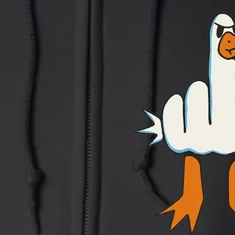 Middle Finger Seagull Full Zip Hoodie