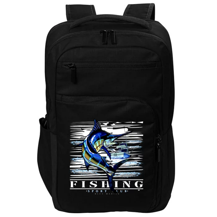 Marlin Fishing Sport Club Impact Tech Backpack