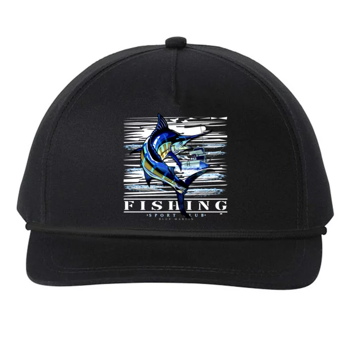 Marlin Fishing Sport Club Snapback Five-Panel Rope Hat