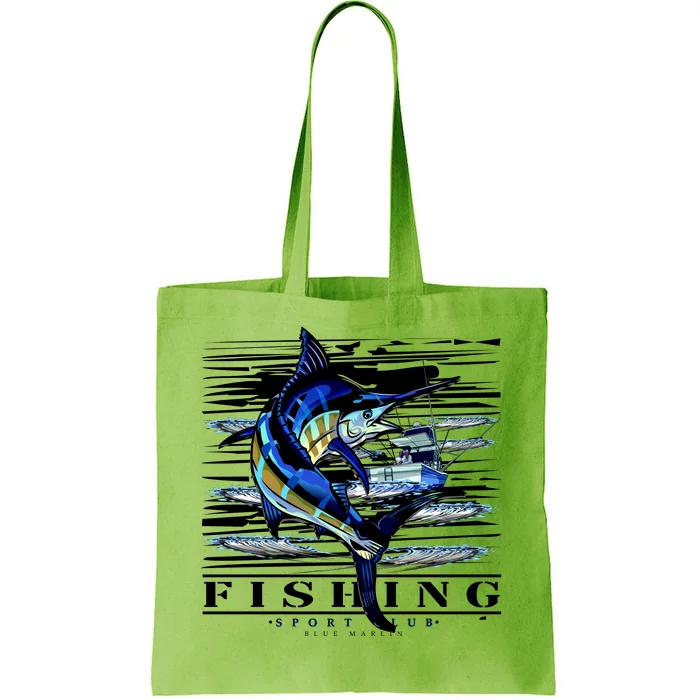 Marlin Fishing Sport Club Tote Bag