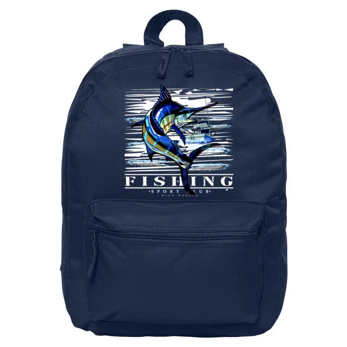 Marlin Fishing Sport Club 16 in Basic Backpack