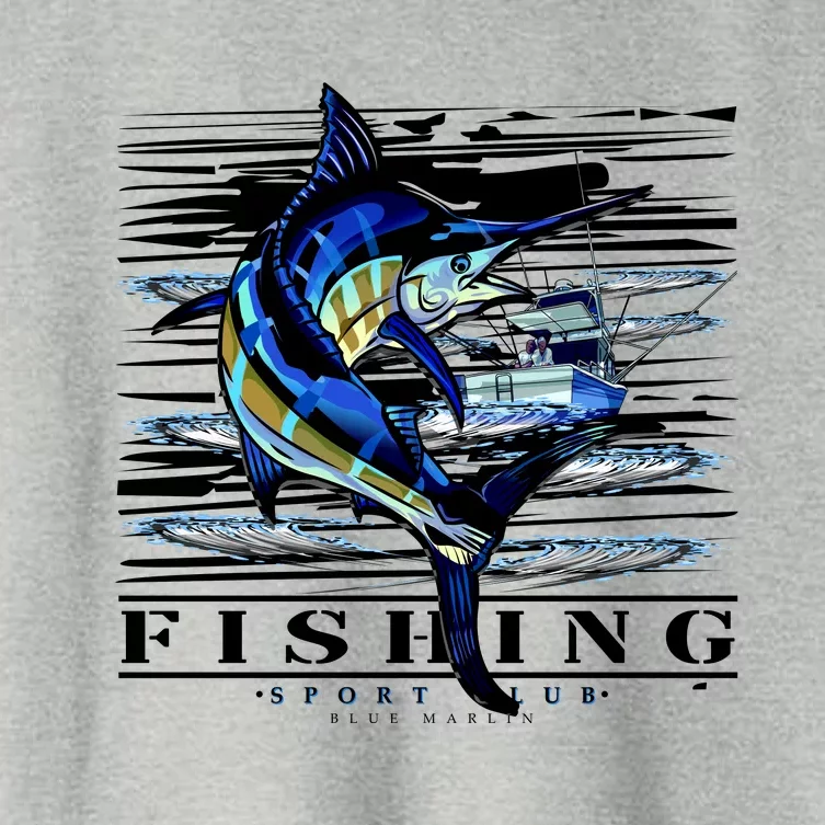 Marlin Fishing Sport Club Women's Crop Top Tee