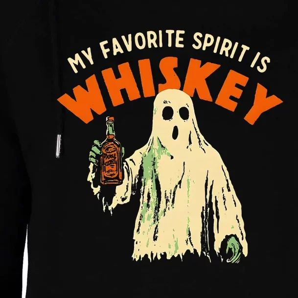 My Favorite Spirit Is Whiskey Womens Funnel Neck Pullover Hood