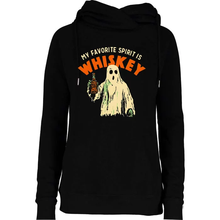 My Favorite Spirit Is Whiskey Womens Funnel Neck Pullover Hood