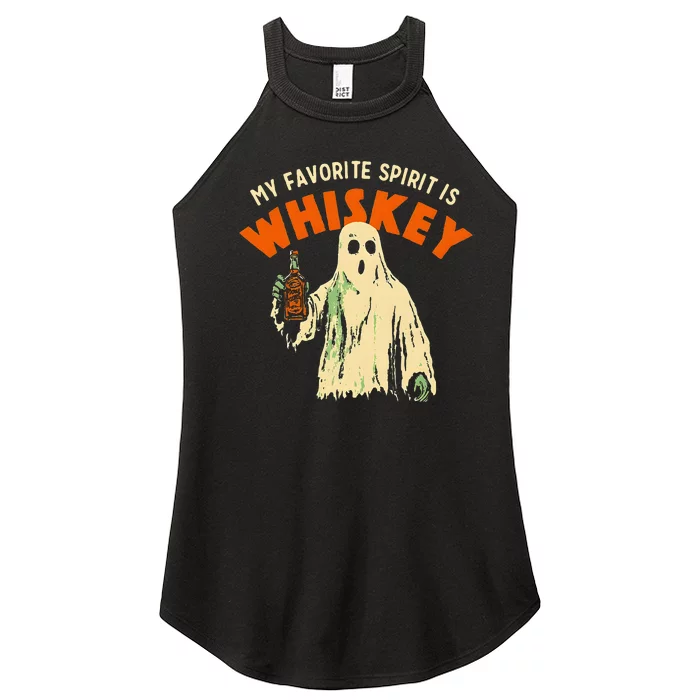 My Favorite Spirit Is Whiskey Women’s Perfect Tri Rocker Tank