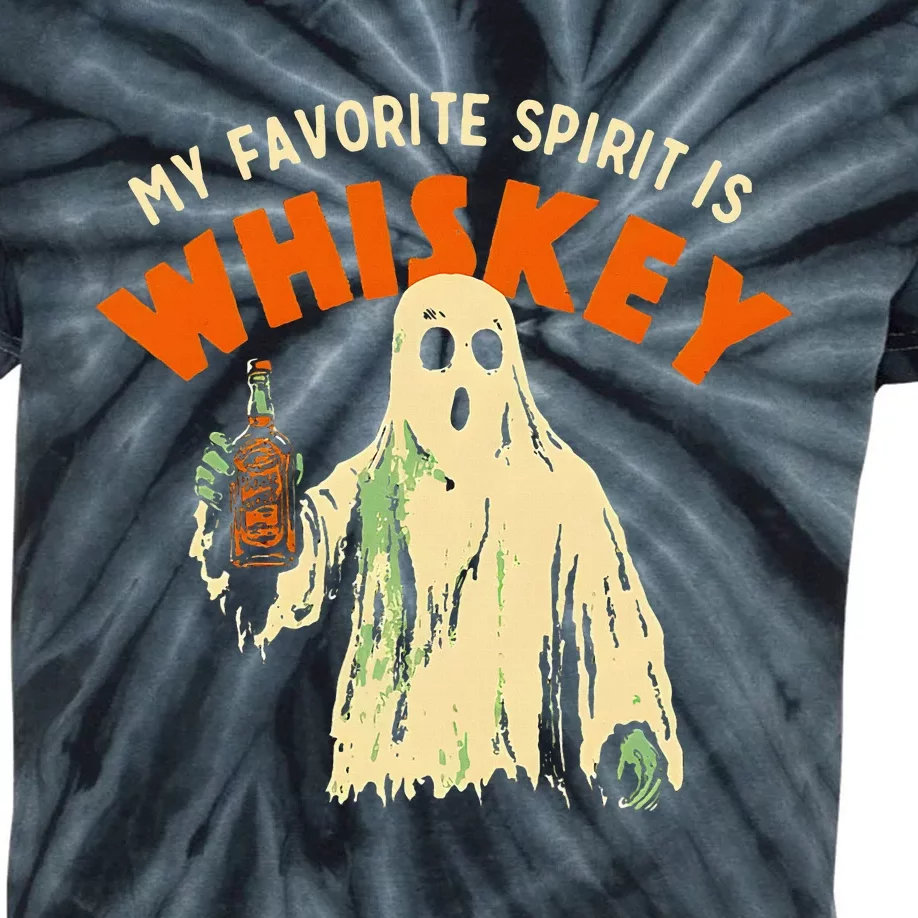 My Favorite Spirit Is Whiskey Kids Tie-Dye T-Shirt