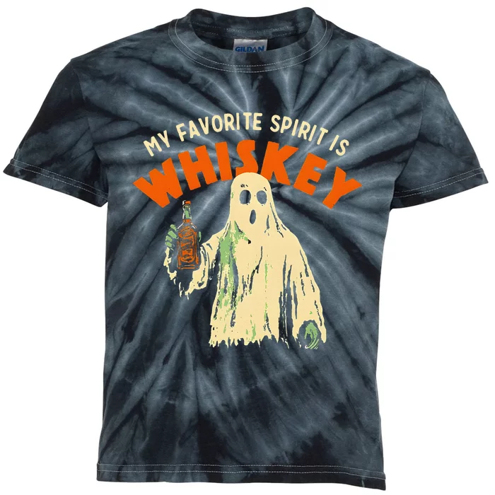 My Favorite Spirit Is Whiskey Kids Tie-Dye T-Shirt