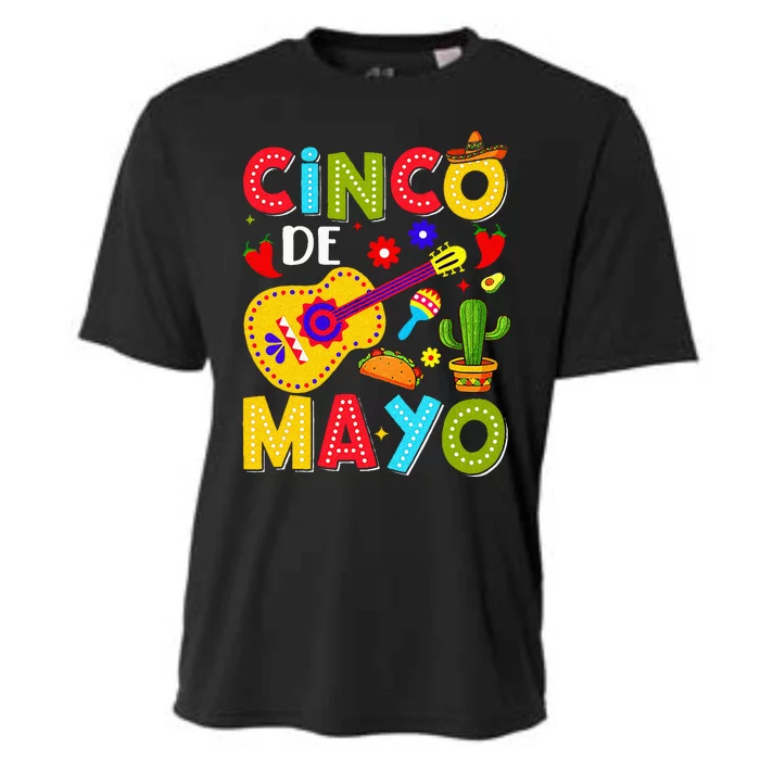 Mexican Fiesta Squad 5 De Mayo Cooling Performance Crew T-Shirt