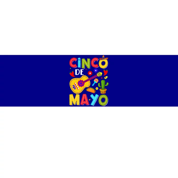 Mexican Fiesta Squad 5 De Mayo Bumper Sticker