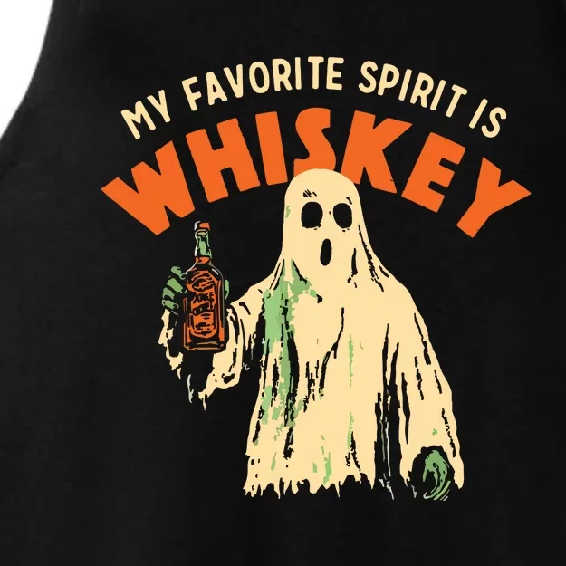 My Favorite Spirit Is Whiskey Ladies Tri-Blend Wicking Tank